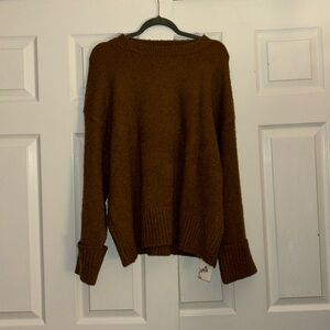 women’s brown sweater